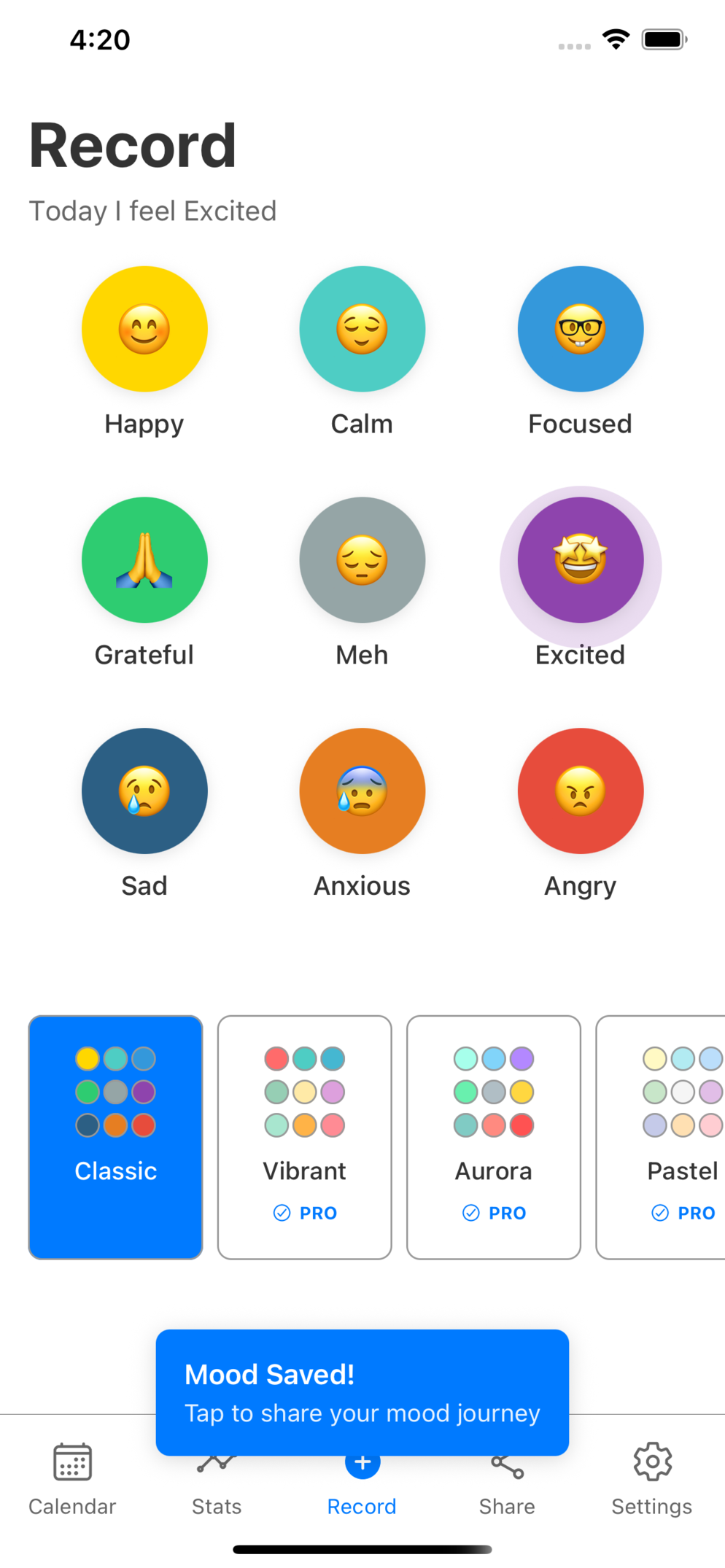 Record your mood